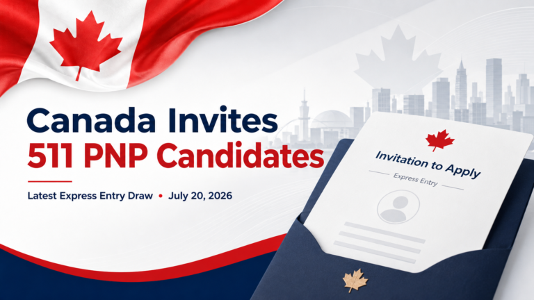 Canada Invites 511 Provincial Nominee Candidates in Latest Express Entry Draw
