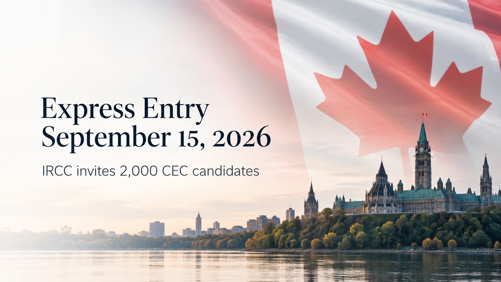 IRCC invites 2,000 CEC candidates in the September 15 Express Entry draw with a CRS cut-off score of 519.