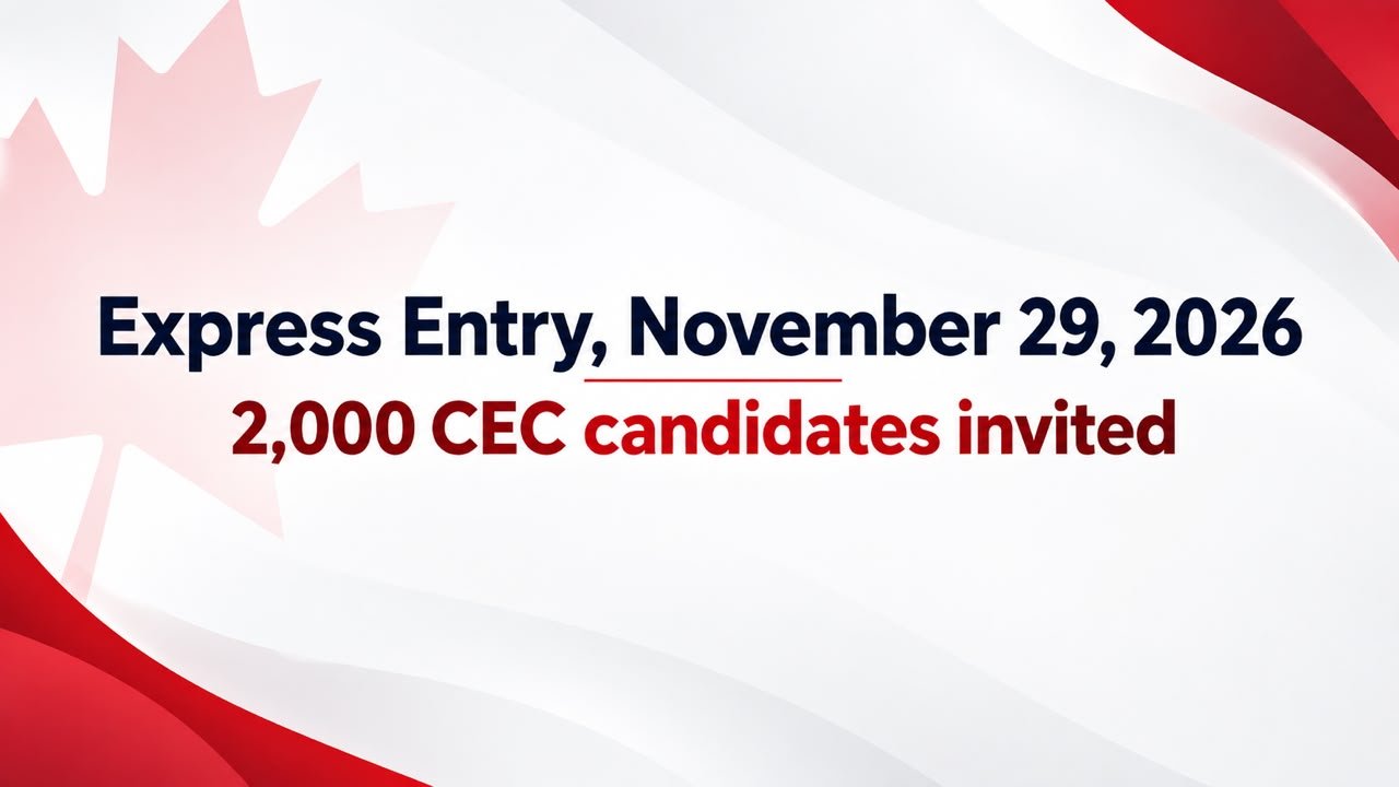 Latest Express Entry, September 29, 2026: 2,000 Canadian Experience Class Candidates Invited